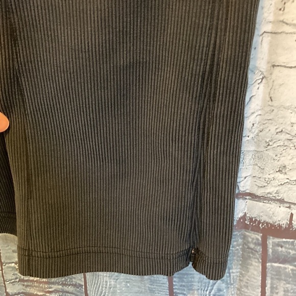 Lululemon Flared Zip Pants Leggings 4 Black Ribbed Softstreme wide leg workout - Picture 7 of 16